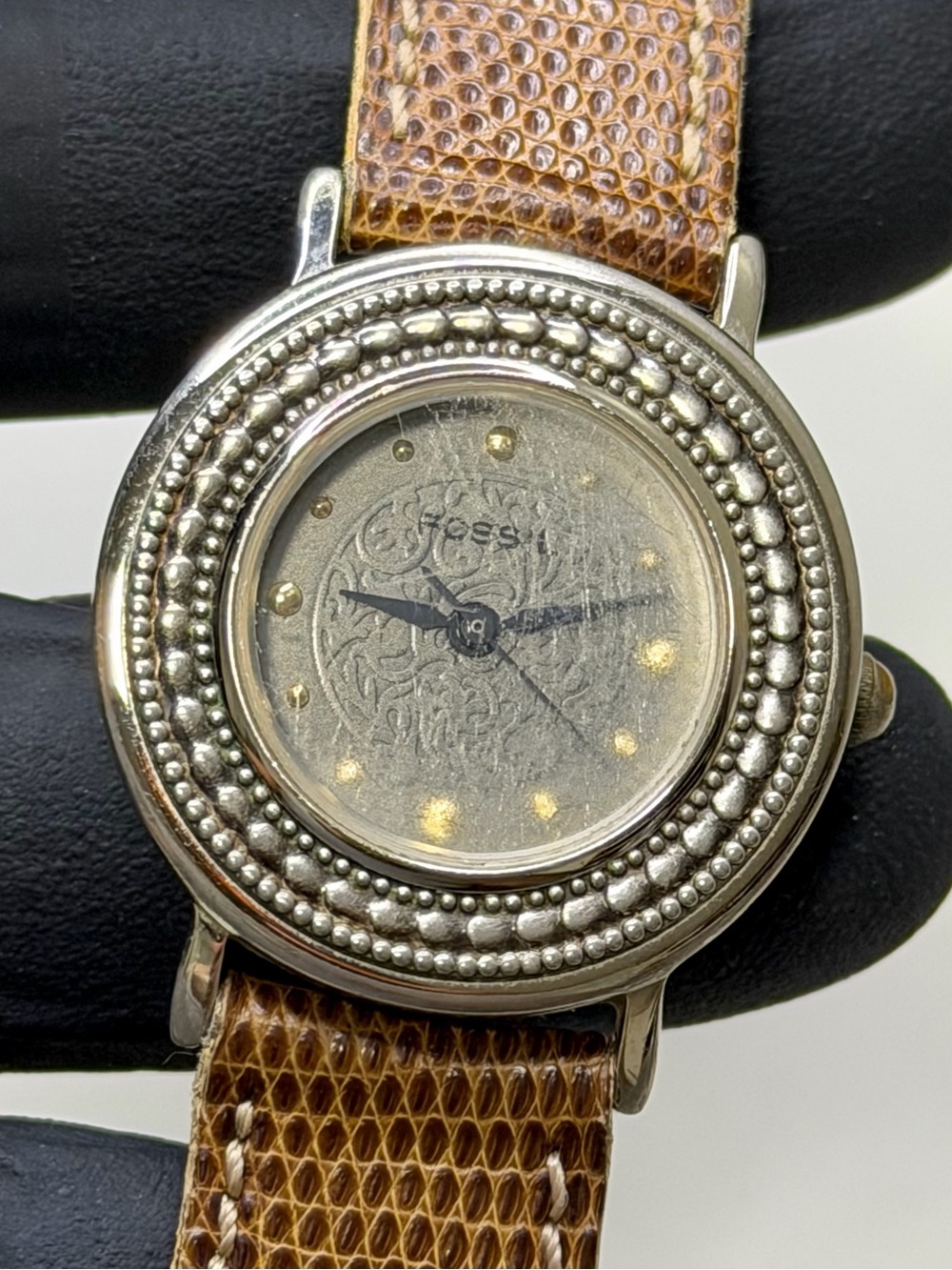 Fossil SW-6600 Vintage bohemian-style Silver Stainless Steel 27mm Ladies’ Watch